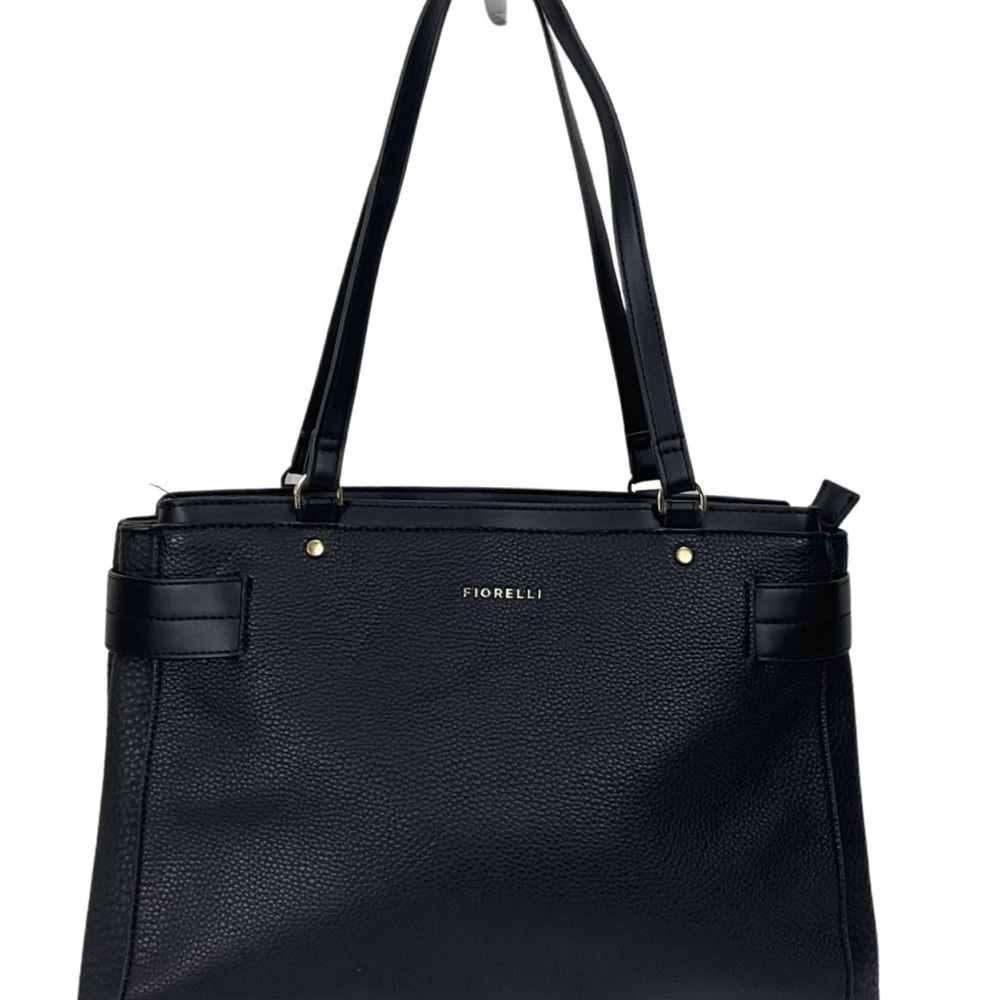 Fiorelli Pebble Black Faux Leather Handbag  Multiple Compartments